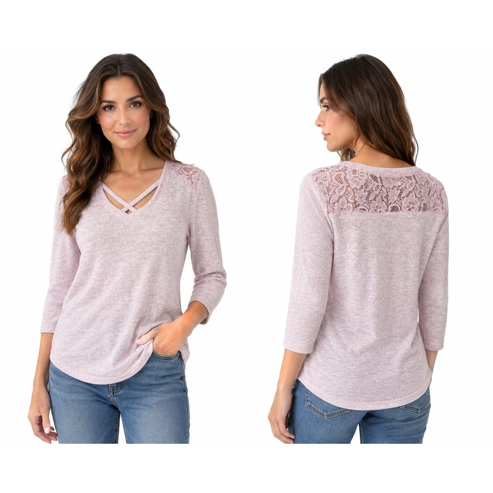 Bobbie Brooks/Thinly Layered Sweater Blouse